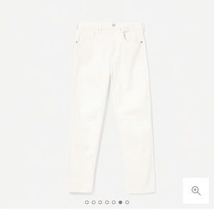 Everlane white cheeky straight denim 25